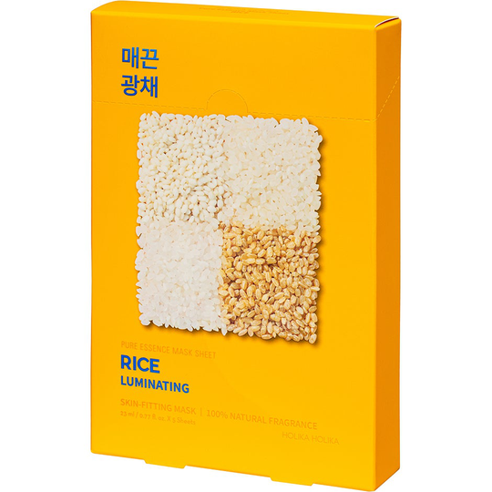 Pure Essence Mask Sheet Pack Rice, Holika Holika Kasvonaamiot