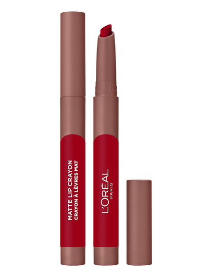 Infaillible Matte Lip Crayon Caramel Rebel 110 Huulipuna Meikki Punainen L'Oréal Paris