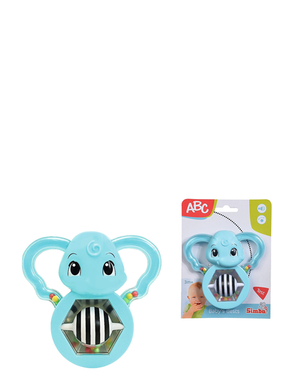 Abc - Rattling Mirror-Elephant Toys Baby Toys Activity Toys Vihreä Simba Toys