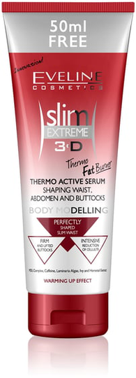 Eveline Slim Extreme 3D Thermo Active -seerumi - vyötärö, vatsa ja pakarat 250ml
