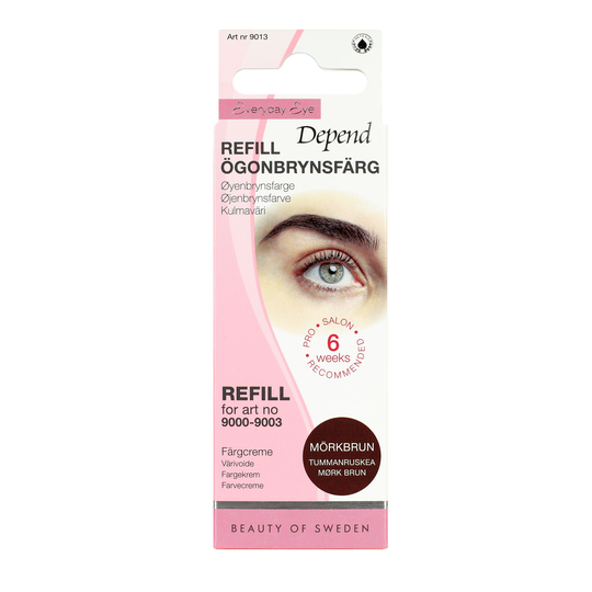 Depend Everyday Eye Kulmaväri Refill Tummanruskea