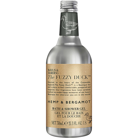 The Fuzzy Duck Men's Hemp & Bergamot Bath & Shower Gel, Baylis & Harding Suihku- ja kylpytuotteet