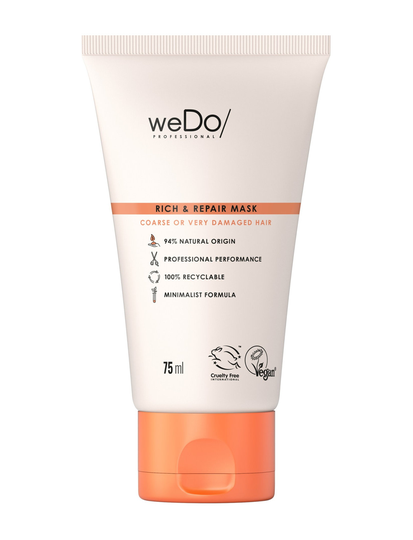 Wedo Professional Rich & Repair Mask 75Ml Hiusnaamio Nude WeDo Professional