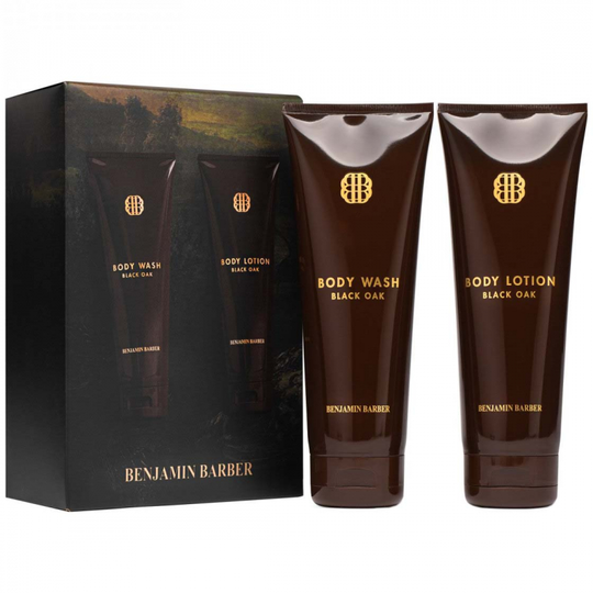 Benjamin Barber Gift Set Black Oak Body Duo