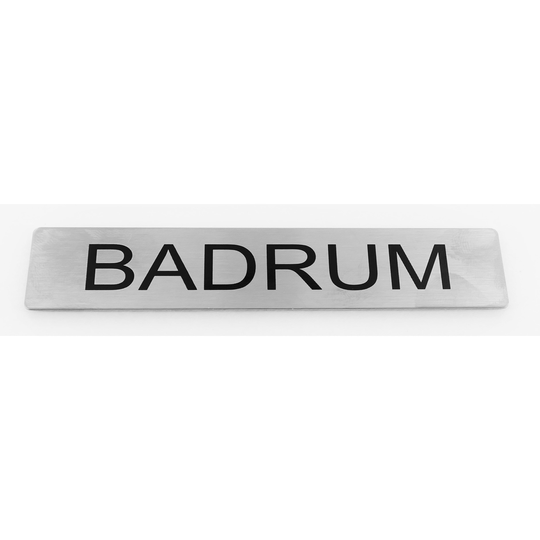 Palmetten Skylt "Badrum"