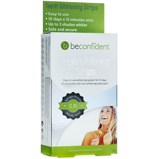 Teeth Whitening X3 Strips, 20 pcs beconfiDent Hampaiden valkaisu