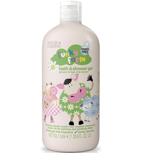 Funky Farm Bath & Shower Gel, 1000 ml Baylis & Harding Äidille & Vauvalle