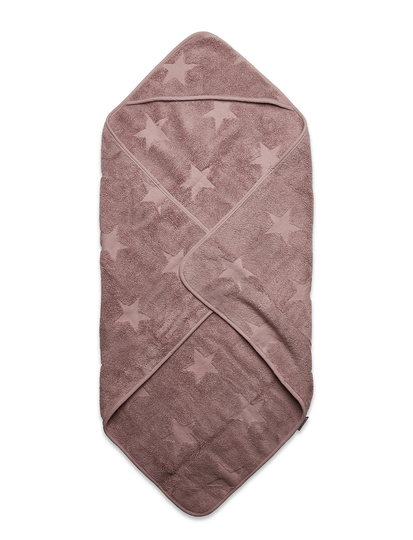 Baby Towel, Powder, 85X85Cm Home Bath Time Towels & Cloths Towels Vaaleanpunainen Smallstuff