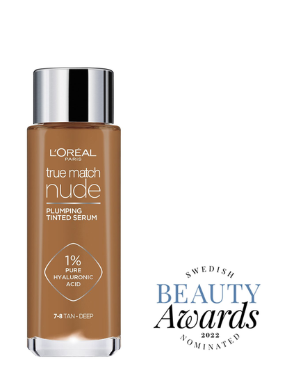 True Match Nude Plumping Tinted Serum Tan-Deep 7-8 30 Ml Meikkivoide Meikki L'Oréal Paris