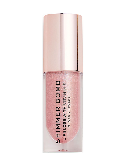 Revolution Shimmer Bomb Glimmer Huulikiilto Meikki Vaaleanpunainen Makeup Revolution