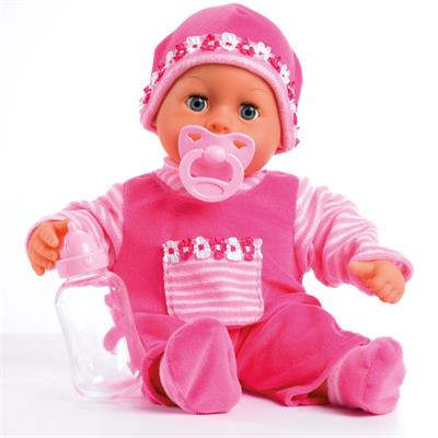 Bayer - Nukke - First Words Baby - Vaaleanpunainen 38 cm