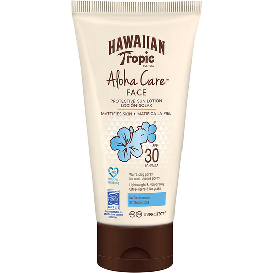 Hawaiian Aloha Care Face Lotion SPF 30, Hawaiian Tropic Aurinkosuoja kasvot