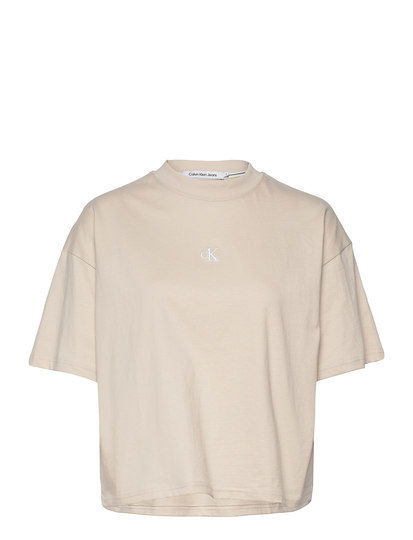 Two T Monogram Loose Tee T-shirts & Tops Short-sleeved Kermanvärinen Calvin Klein Jeans