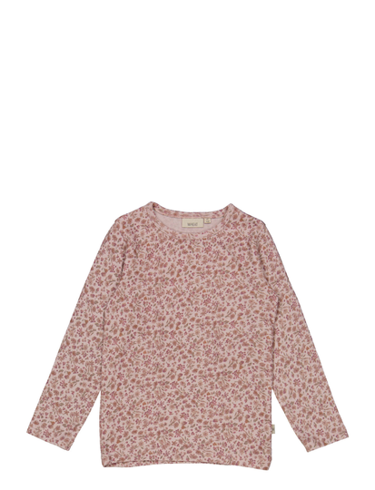 Wool T-Shirt Ls Base Layers Base Layer Tops Vaaleanpunainen Wheat