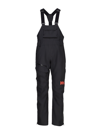 W Powderqueen Bib Pant Sport Pants Musta Helly Hansen
