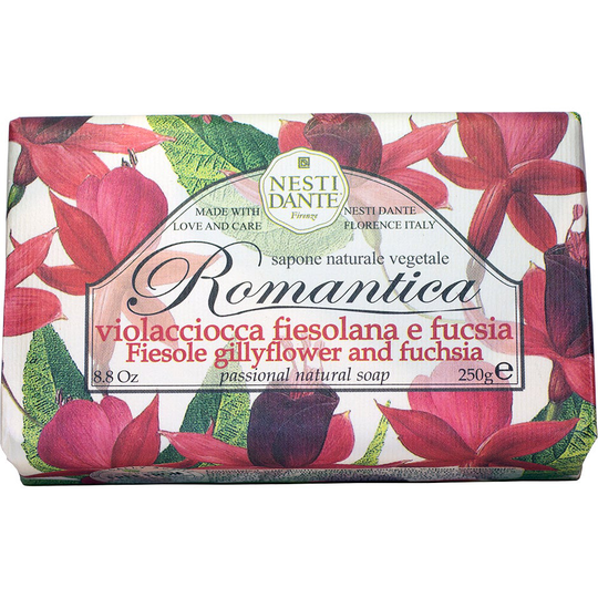 Romantica Gillyflower & Fuchsia, 250 g Nesti Dante Käsisaippua
