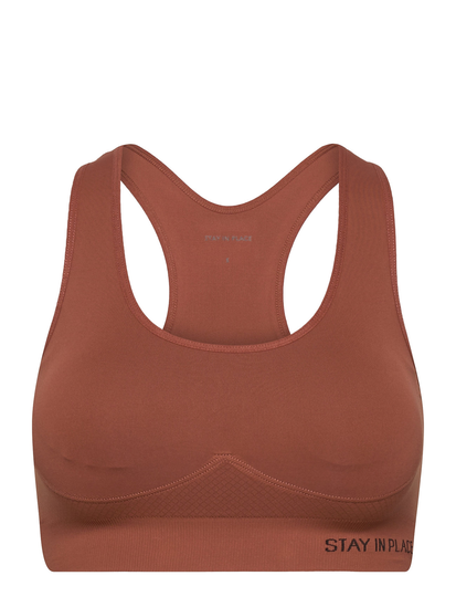 Rib Seamless Bra Lingerie Bras & Tops Sports Bras - ALL Ruskea Stay In Place