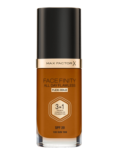 All Day Flawless Foundation 100 Sun Tan Meikkivoide Meikki Max Factor
