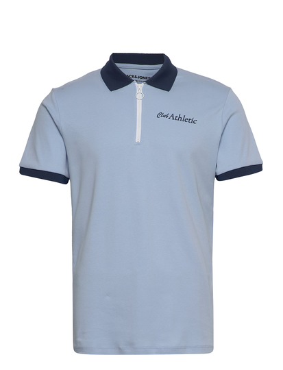 Jorclub Zip Ss Polo Tc122 Ln Polos Short-sleeved Sininen Jack & J S