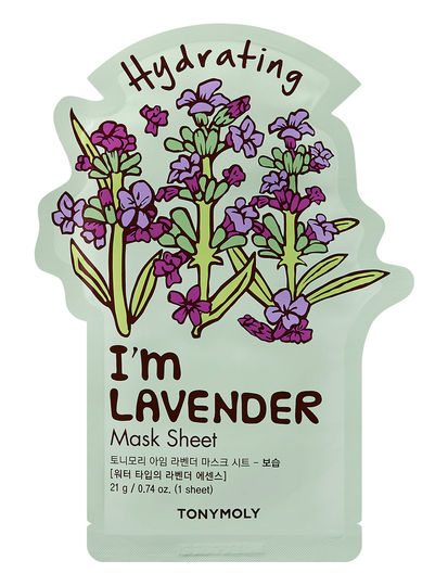 I'm Lavender Mask Sheet Beauty WOMEN Skin Care Face Face Masks Sheet Mask Vihreä Tonymoly