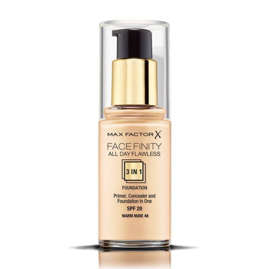 Max Factor Facefinity All Day Flawless 3In1 Spf20 No.048 Warm Nude 30ml Fondation