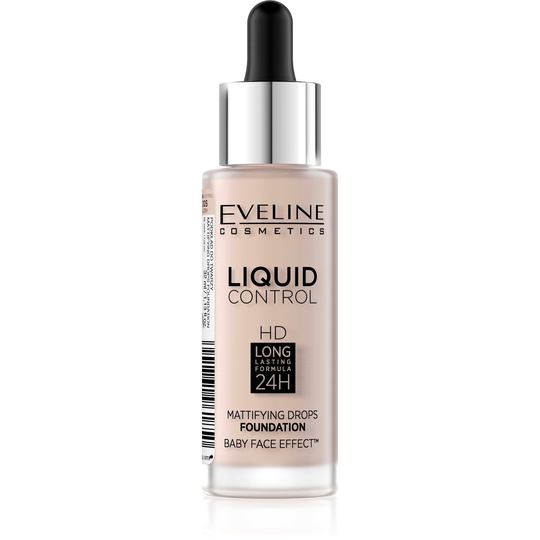 Eveline Cosmetics Liquid Control Foundation With Dropper 005 Ivor