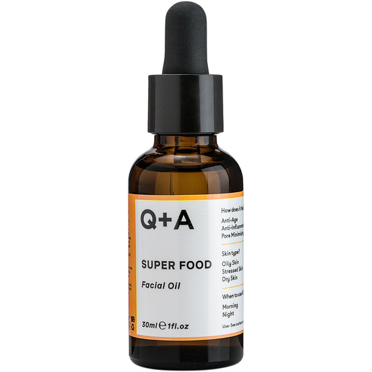 Super Food Facial Oil, 30 ml Q+A Kasvoöljy