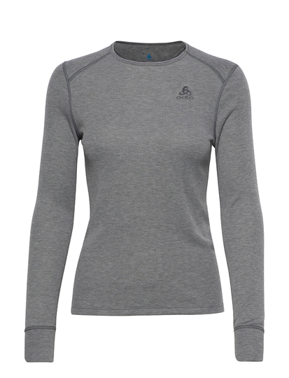 Odlo W Crewneck Ls Active Warm Eco Base Layer Tops Harmaa Odlo