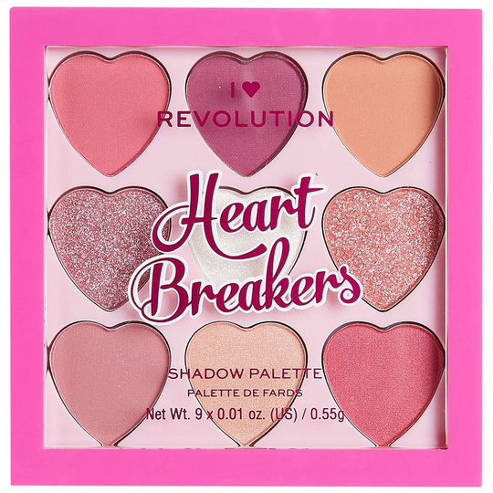 I Heart Heartbreakers Sweetheart Eyeshadow Palette, Makeup Revolution Luomiväri