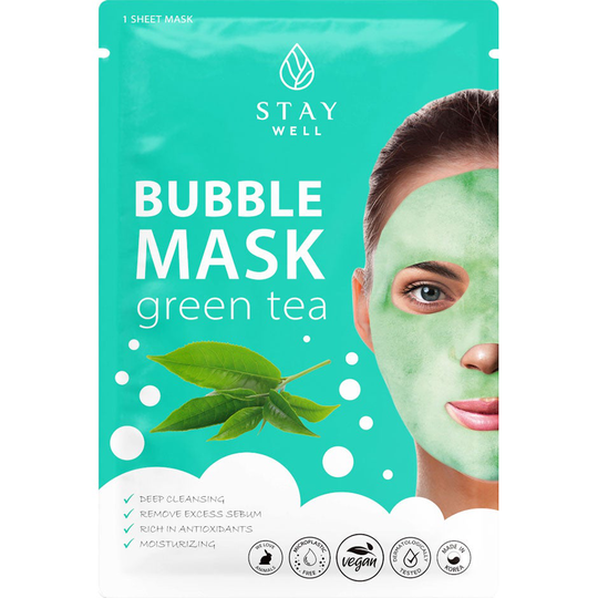 Deep Cleansing Bubble Mask Green Tea, Stay Well Kasvonaamiot