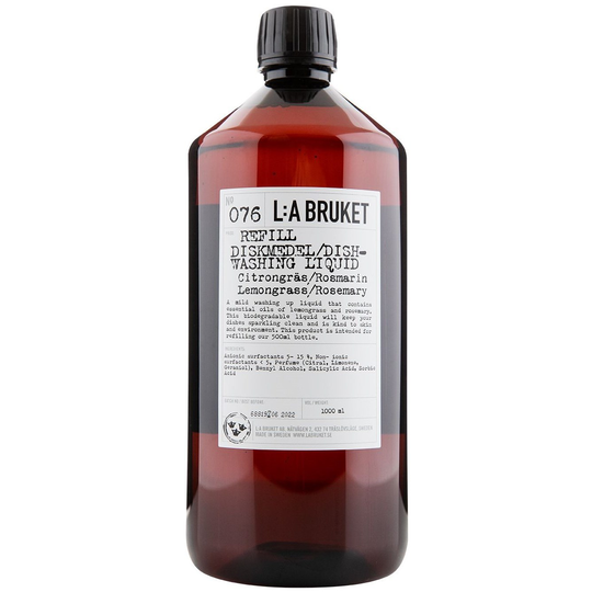 L:A Bruket Refill Diskmedel Citrongräs/Rosmarin