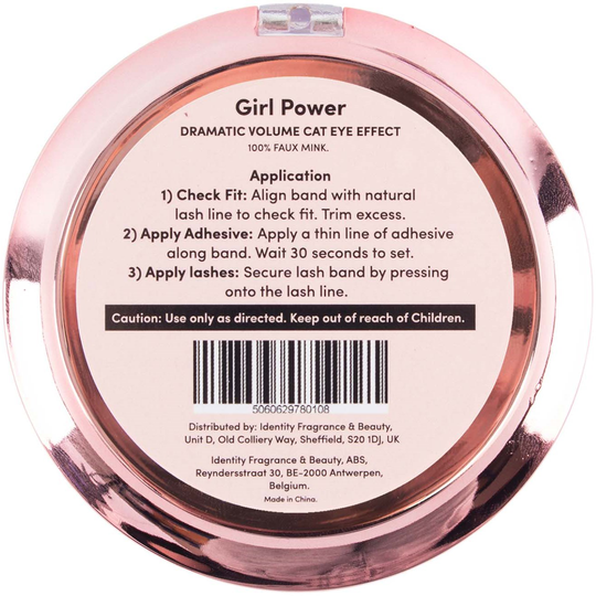Oh My Lash Faux Mink Strip Lashes Girl Power (Plastic Re-Useable