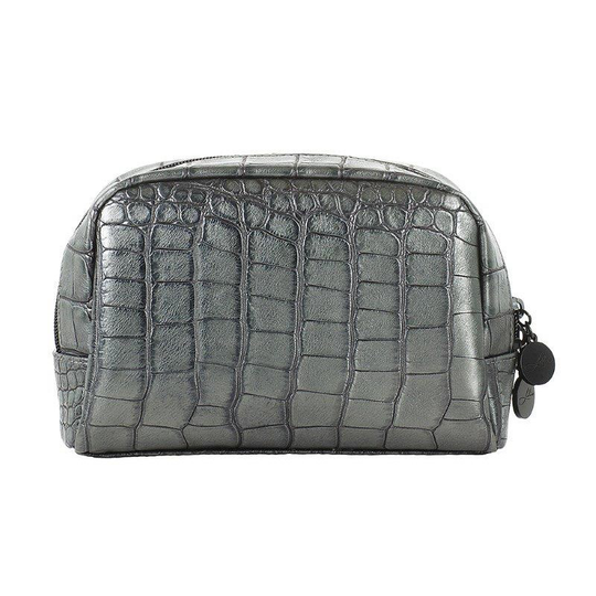 LULU'S ACCESSORIES Beauty Cosmetic Bag Shimmery Black